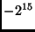 $-2^{15}$