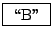 \fbox{ \lq\lq B'' }