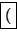 \fbox {(}
