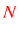 \bgroup\color{red}$N$\egroup