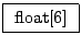 \fbox{ float[6] }
